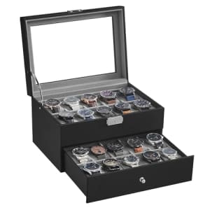 Songmics 20-Slot Watch Box for $32 w/ Prime