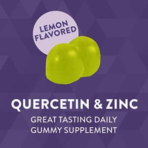 Nature's Way Natures Way Quercetin Gummies with Zinc, Immune Defense*, Powerful Antioxidant*, Lemon Flavored, 60 for $17