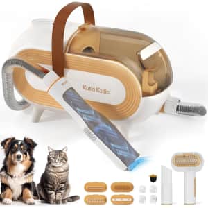 8-in-1 Pet Grooming Vacuum Kit for $73