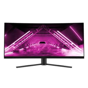 Monoprice Curved Ultrawide Gaming Monitor - 34in, 21:9, 3440x1440p, UWQHD, 165Hz, 1500R, VA, HDMI, for $391