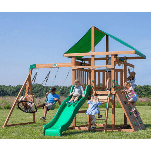Backyard Discovery Grayson Peak Cedar Swing Set/Playset for $899 for members Backyard Discovery Grayson Peak Cedar Swing Set/Playset for $899 for members
