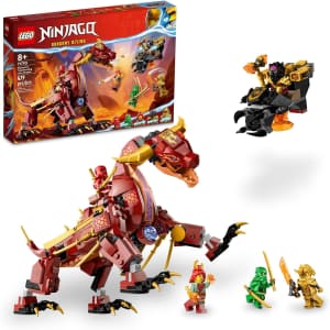 LEGO Ninjago Heatwave Transforming Lava Dragon Building Toy Set for $46