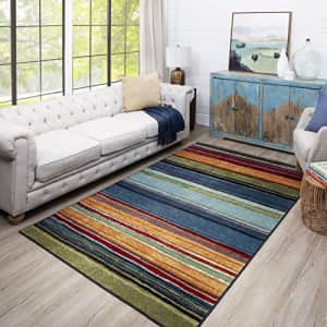 Mohawk Home Rainbow Multicolor New Wave Area Rug (2'6 x 3'10) for $40 Mohawk Home Rainbow Multicolor New Wave Area Rug (2'6 x 3'10) for $40