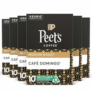 Peet's Peets Coffee Caf Domingo K-Cup Coffee Pods for Keurig Brewers, Medium Roast, 60 Pods for $60 Peet's Peets Coffee Caf Domingo K-Cup Coffee Pods for Keurig Brewers, Medium Roast, 60 Pods for $60