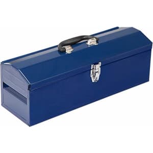 TCE ATB101U Torin 19" Hip Roof Style Portable Steel Tool Box with Metal Latch Closure and Removable for $23