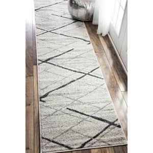nuLOOM Thigpen Contemporary Runner Rug, 2' 5" x 9' 5", Grey for $47 nuLOOM Thigpen Contemporary Runner Rug, 2' 5" x 9' 5", Grey for $47