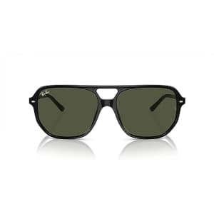 Ray-Ban RB2205 Bill One Square Sunglasses, Black/Green, 57 mm for $137