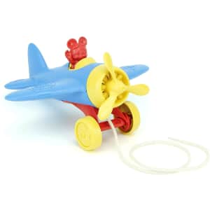 Green Toys Mickey Mouse Airplane Pull Toy for $8 Green Toys Mickey Mouse Airplane Pull Toy for $8