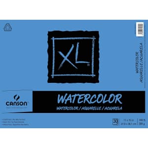 Canson XL Watercolor 11x15" 30-Sheet Pad for $21