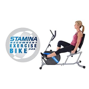 Stamina Recumbent Exercise Bike - Smart Workout App, No Subscription Required - Magnetic Resistance for $168