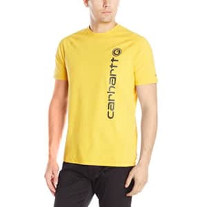 Carhartt Men's Force Cotton Delmont Graphic Short Sleeve T-Shirt,Mustard Yellow,Large for $28 Carhartt Men's Force Cotton Delmont Graphic Short Sleeve T-Shirt,Mustard Yellow,Large for $28