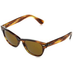 Ray-Ban RB2201 Laramie Square Sunglasses, Striped Havana/Brown, 54mm for $100
