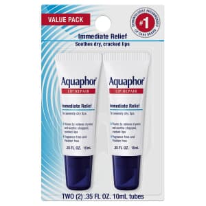 Aquaphor Lip Repair 0.35-oz. 2-Pack for $6