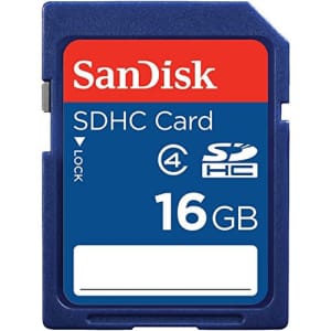 Sandisk 16GB SDHC Card (SDSDB-016G-A11) for $13
