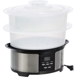 Amazon Basics 8.5-Quart 2-Tiered Digital Food Steamer for $11