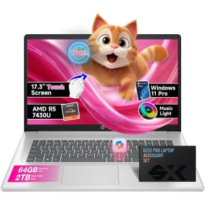 HP Ryzen 5 17.3" Touchscreen Laptop w/ 64GB RAM & 2TB SSD for $1,000