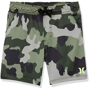 Hurley boys Pull on Casual Shorts, Green Camo, Large US for $20