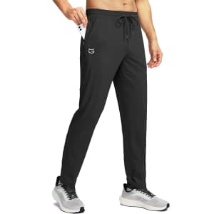 G Gradual Men's Sweatpants with Zipper Pockets for $20