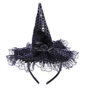 TINKSKY Children Halloween Headband Feather Party Witch Hat for Costume Dress up Party Performance for $7