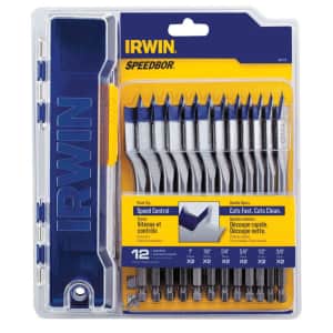 Irwin 12-Piece Speedbor Steel Wood Bit Set for $20 Irwin 12-Piece Speedbor Steel Wood Bit Set for $20