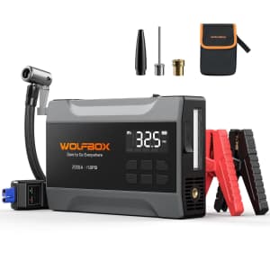 Wolfbox 2000A Jump Starter w/ Air Compressor for $45 Wolfbox 2000A Jump Starter w/ Air Compressor for $45