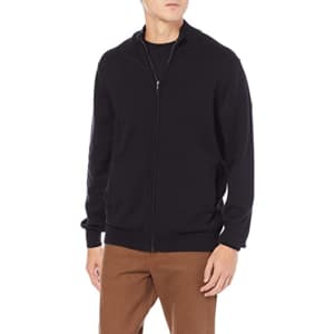 Amazon Essentials Men's Full-Zip Cotton Sweater Jacket for $15