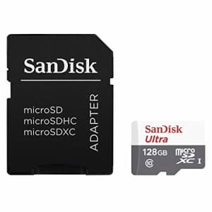 SanDisk ULTRA MicroSDXC Card Reads 80MB/s 128GB SDSQUNS-128G-GN6TA for $15