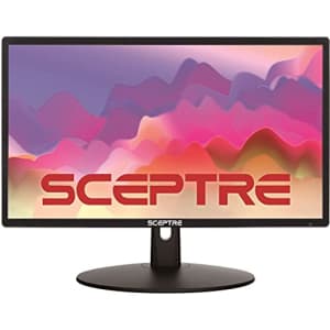 Sceptre 20 inch LED Monitor 1600 x 900 HD+ 75Hz HDMI VGA Build-in Speakers, 99% sRGB Wall Mount for $95