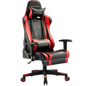Gtracing Gaming Chair w/ Footrest for $90
