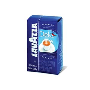 Lavazza Dek Ground Coffee Blend, Decaffeinated Dark Espresso Roast, 8.8-Ounce Bags (Pack of 2) for $39