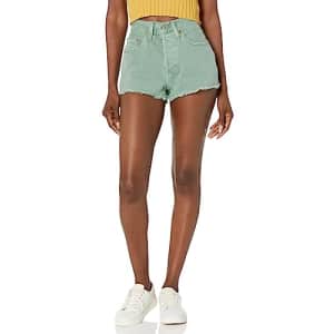 Levi's Women's 501 Original Shorts (Also Available in Plus), (New) Dusty Granite Green, 25 for $20