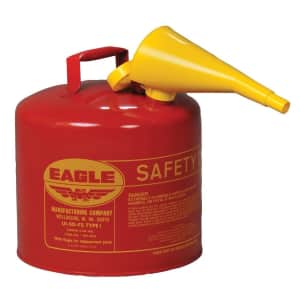 Eagle 5-Gallon Gasoline Safety Can with Funnel for $56