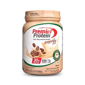 Premier Protein Powder, Cafe Latte, 30g Protein, 1g Sugar, 100% Whey Protein, Keto Friendly, No for $22