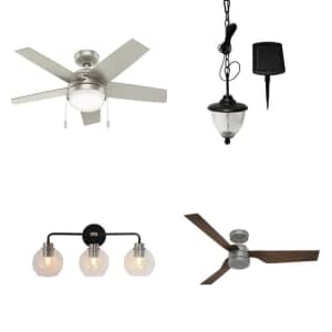 Ceiling Fans and Lighting at Home Depot: Up to 50% off
