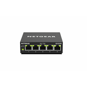 NETGEAR 5-Port Gigabit Ethernet Smart Managed Plus, Network Switch, Hub, Internet Splitter (GS305E) for $50