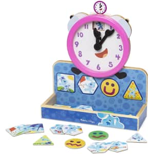 Melissa & Doug Blue's Clues & You! Wooden Tickety Tock Magnetic Clock for $13 Melissa & Doug Blue's Clues & You! Wooden Tickety Tock Magnetic Clock for $13