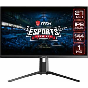 MSI Full HD Gaming RGB Non-Glare Super Narrow Bezel 1ms 1920 x 1080 144Hz Refresh Rate Adjustable for $150 MSI Full HD Gaming RGB Non-Glare Super Narrow Bezel 1ms 1920 x 1080 144Hz Refresh Rate Adjustable for $150