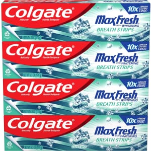 Colgate Max Fresh Whitening Toothpaste 4-Pack for $8.19 via Sub & Save