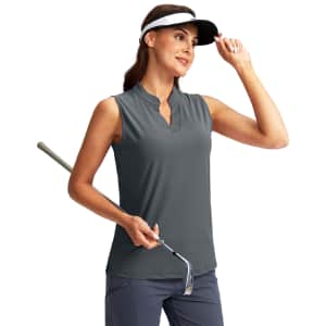 Women's Sleeveless Golf Shirt for $13