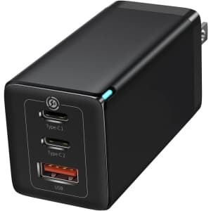 Baseus 65W GaN 3-Port USB-C Charger for $40