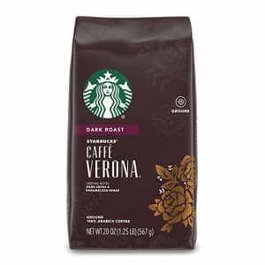 Starbucks Dark Roast Ground Coffee Caff Verona 100% Arabica 1 bag (20 oz.) for $30 Starbucks Dark Roast Ground Coffee Caff Verona 100% Arabica 1 bag (20 oz.) for $30
