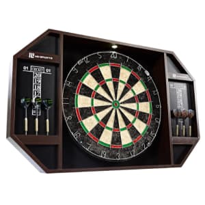 MD Sports Bristle Dartboard Cabinet Set for $40