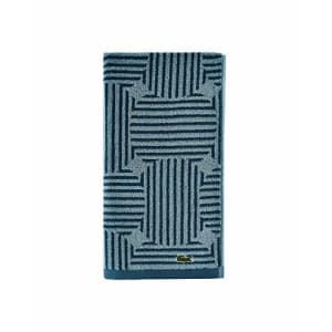 Lacoste Geo Compass Towels, 16x30, Dark Teal for $24 Lacoste Geo Compass Towels, 16x30, Dark Teal for $24