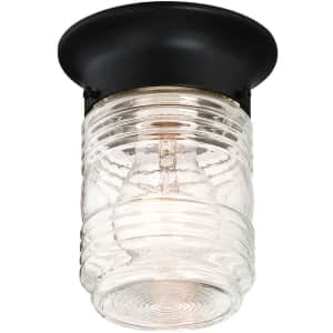Design House Jelly Jar Indoor/Outdoor Ceiling Light for $11