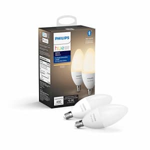 Philips Hue White 2-Pack LED Smart Candle, Bluetooth & Zigbee Compatible (Hue Hub Optional),Works for $27