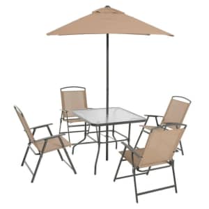 Mainstays Albany Lane 6-Piece Outdoor Patio Dining Set for $77