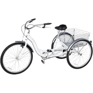 Schwinn Meridian Adult Tricycle, Three Wheel Cruiser Bike, 26-Inch Wheels, Low Step-Through for $450