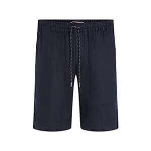 Tommy Hilfiger Men's Linen Shorts with Quick Dry, Desert Sky, 38 Regular for $26