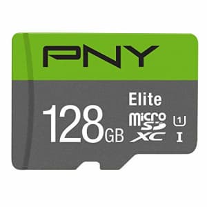 PNY 128GB Elite Class 10 U1 microSDXC Flash Memory Card - 100MB/s, Class 10, U1, Full HD, UHS-I, for $13