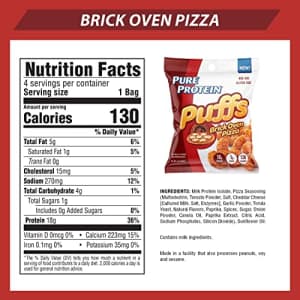 Pure Protein Puffs, Brick Oven Pizza, High Protein Snack, 18G Protein, 1.05oz, 12 Count for $26
